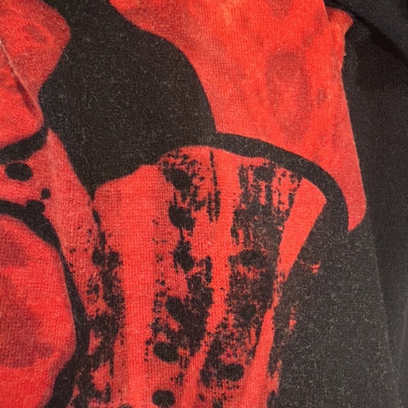 Aryeh Anthropologie Acrylic Knit L/S Tunic Dress Floral Boho Artsy Size XXL - Picture 5 of 8